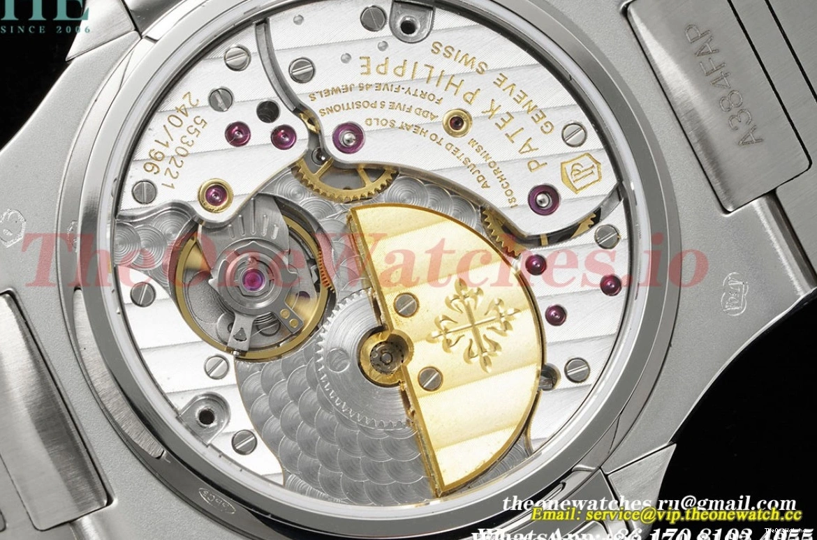 5740 Stk A240 Nautilus 40mm GRF SS diamonds SS White 0119